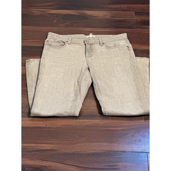 Eileen Fisher Women's Jeans Gray Taupe, Organic Cotton/ Spandex Straight Leg Sz8 - Picture 4 of 10